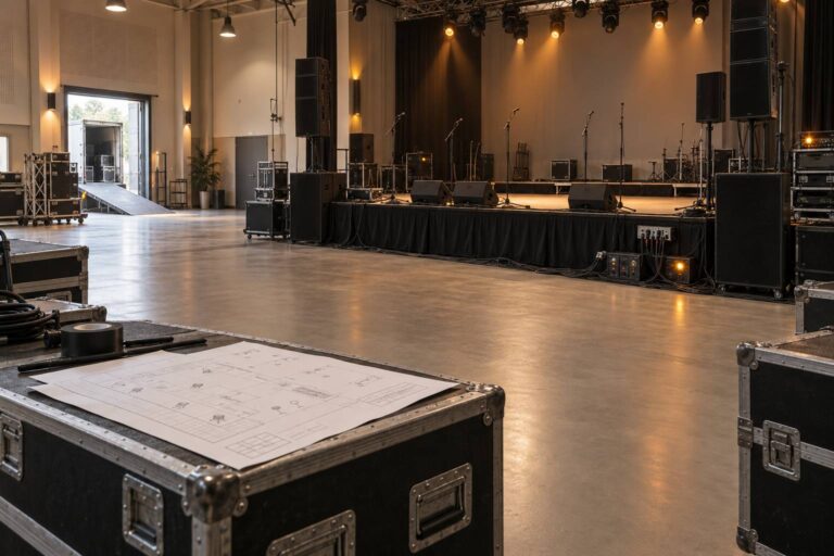 Palco, corrente e backline: cosa deve fornire chi ospita