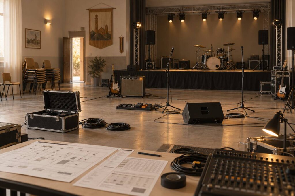 Illustration éditoriale du sujet : Tribute band a Vicenza: chi suona nei locali e nelle sagre