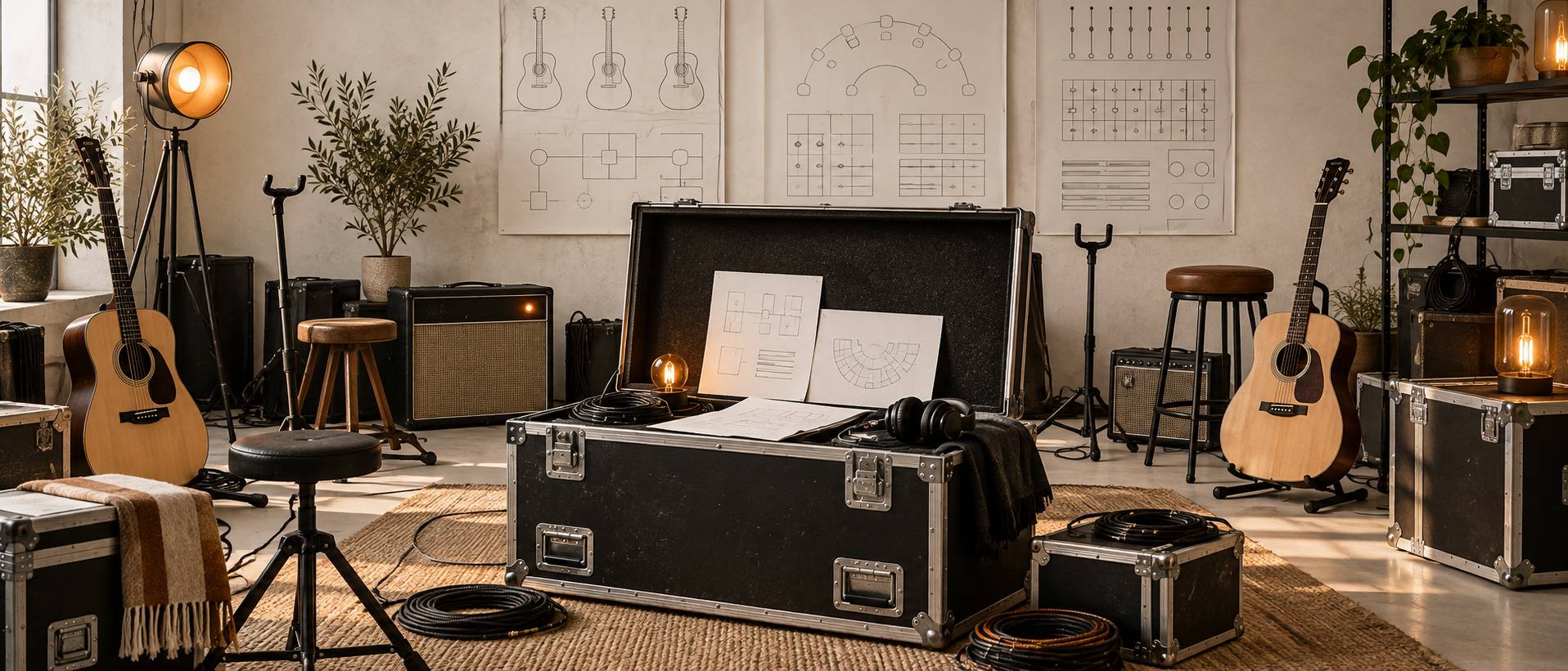 Illustration éditoriale du sujet : Tribute band AC/DC acustica: le formule unplugged a confronto