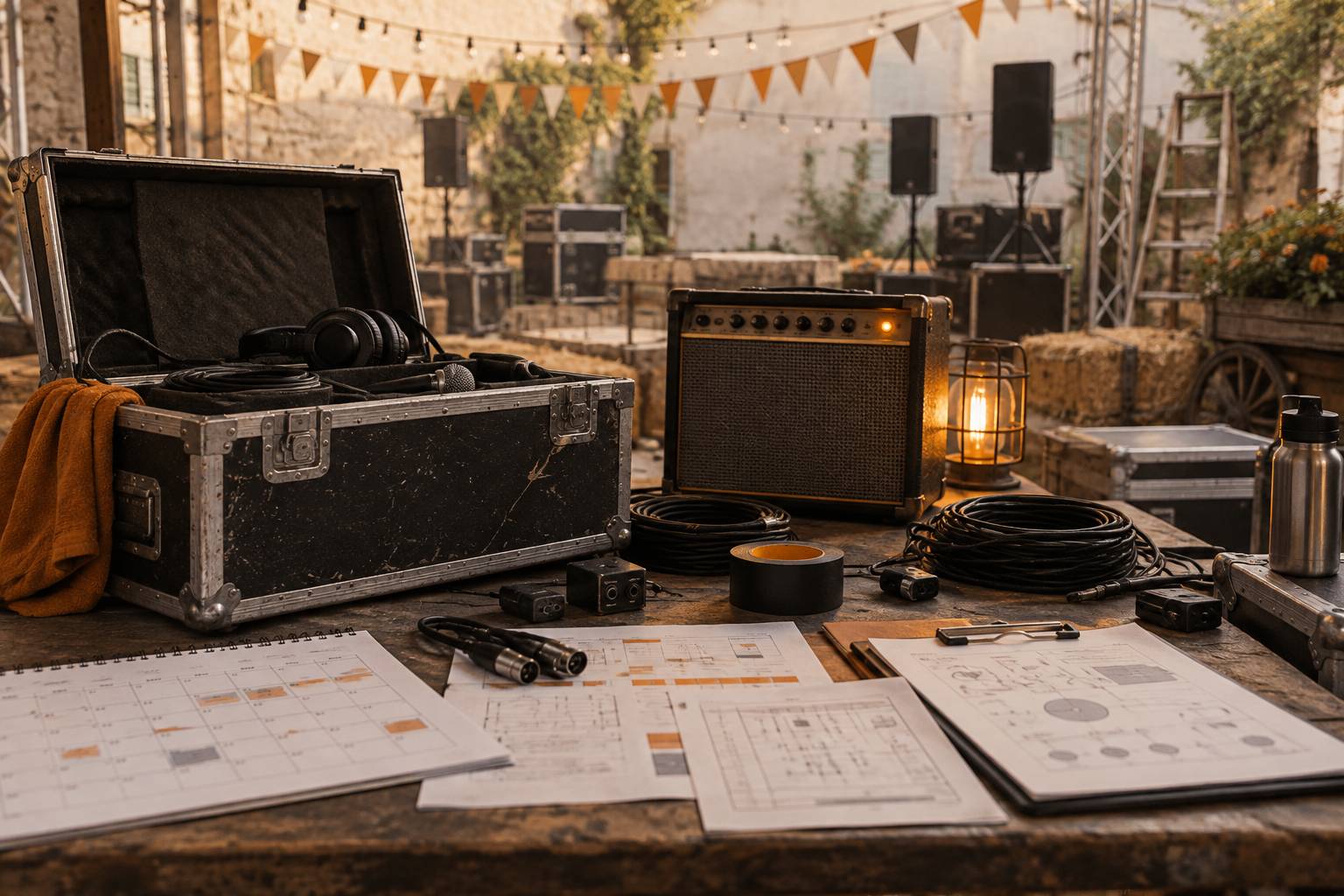 Illustration éditoriale du sujet : Tribute band alle sagre del Vicentino: le date della stagione